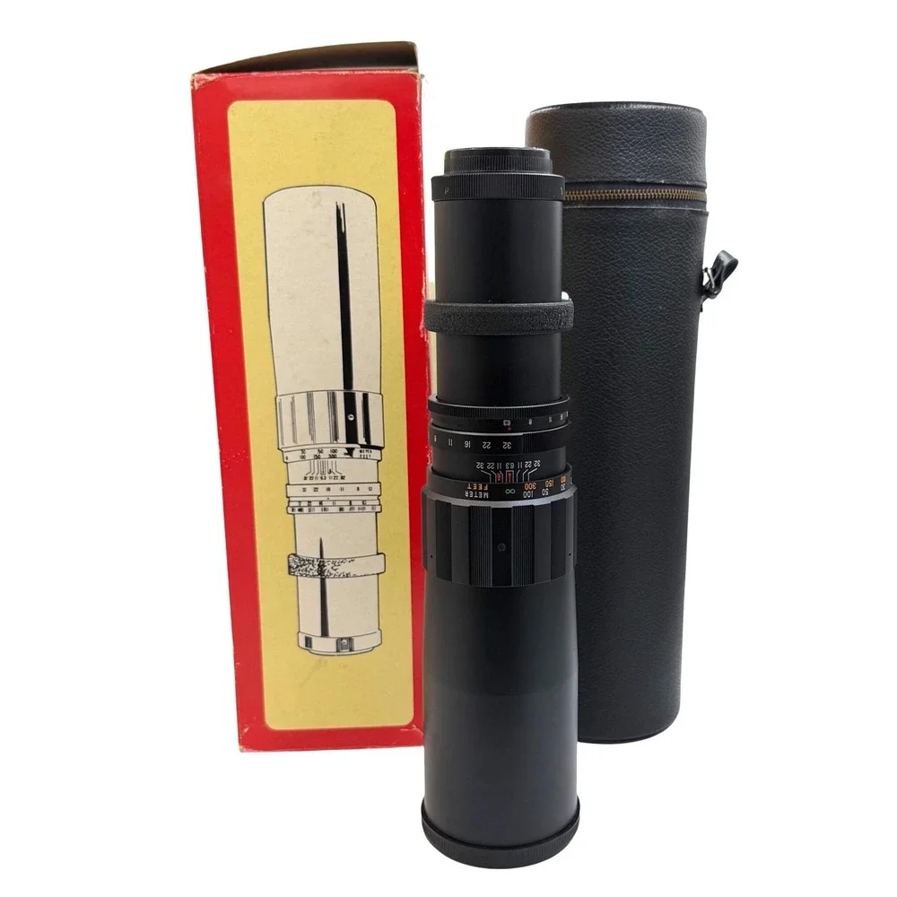 Tele-Astranar 400mm f/6.3 Telephoto Lens M42 with Case and Box Vintage Clean